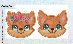 COLEÇÃO DE MATRIZES PARA BORDADO RAPOSAS LITTLE FOX NANINHAS PLANAS
