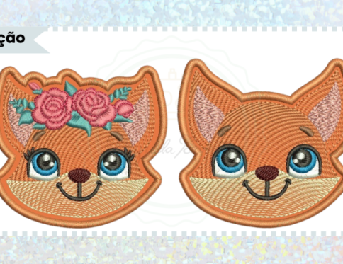 COLEÇÃO DE MATRIZES PARA BORDADO RAPOSAS LITTLE FOX NANINHAS PLANAS