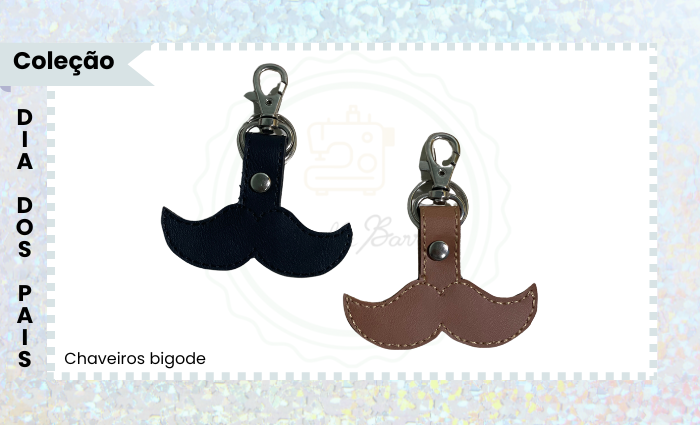 PROJETO PARA BORDADEIRA CHAVEIROS BIGODE