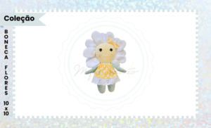 PROJETO PARA BORDADEIRA BONECA FLORES 10x10