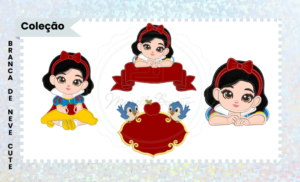 COLEÇÃO BRANCA DE NEVE CUTE – VERSÃO APLIQUE