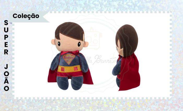 PROJETO PARA BORDADEIRA HERÓIS BONECO SUPER JOÃO