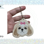 COLEÇÃO DE MATRIZ PARA BORDADO ELETRÔNICO CHAVEIRO SHIH TZU FÊMEA