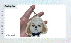 COLEÇÃO DE MATRIZ PARA BORDADO CHAVEIRO SHIH TZU MACHO